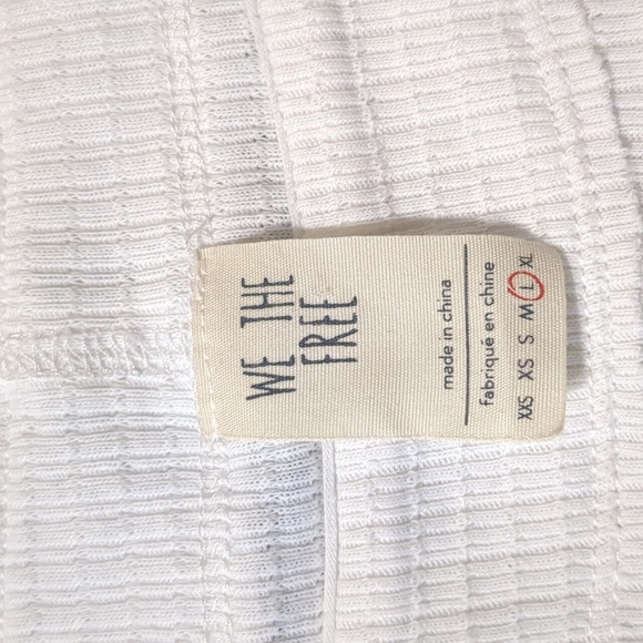 We the Free Dolman Sleeve White Tunic Oversized Size Large - Picture 6 of 8